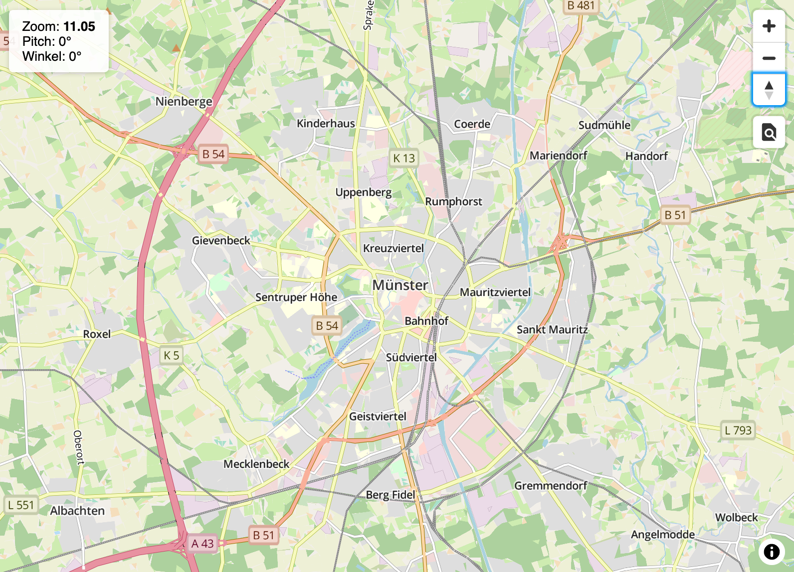 Topografische Freizeitkarte